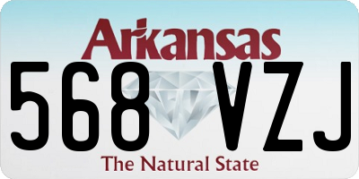 AR license plate 568VZJ