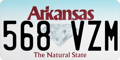 AR license plate 568VZM