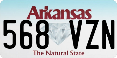 AR license plate 568VZN