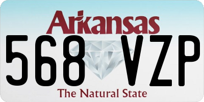 AR license plate 568VZP