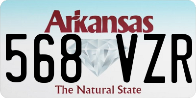 AR license plate 568VZR