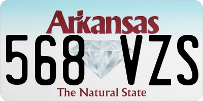 AR license plate 568VZS