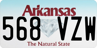 AR license plate 568VZW