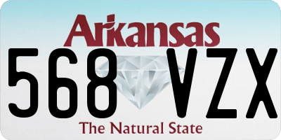 AR license plate 568VZX