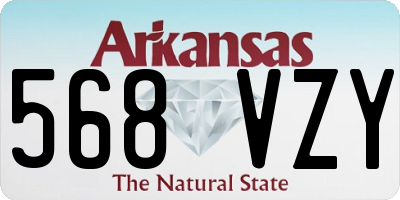 AR license plate 568VZY