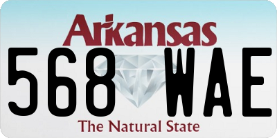 AR license plate 568WAE