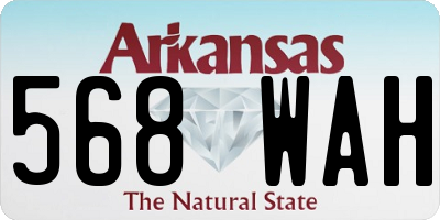 AR license plate 568WAH