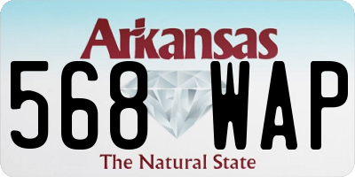 AR license plate 568WAP