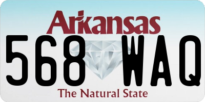AR license plate 568WAQ