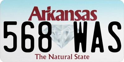 AR license plate 568WAS