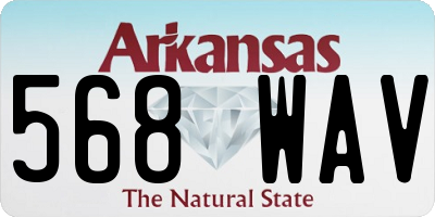 AR license plate 568WAV