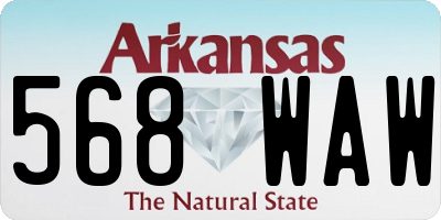 AR license plate 568WAW
