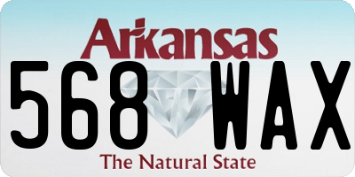 AR license plate 568WAX
