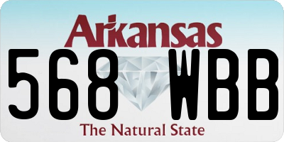 AR license plate 568WBB