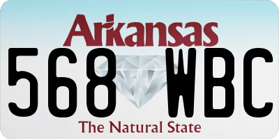 AR license plate 568WBC