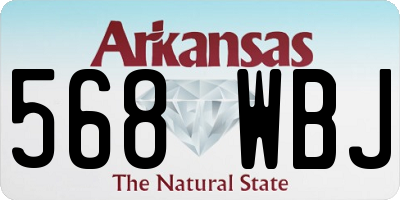 AR license plate 568WBJ