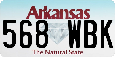 AR license plate 568WBK