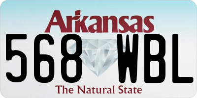 AR license plate 568WBL