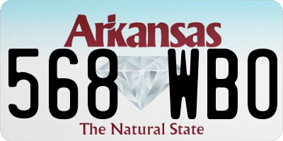 AR license plate 568WBO