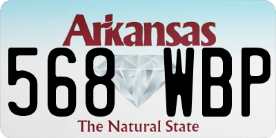 AR license plate 568WBP
