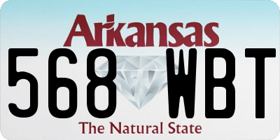 AR license plate 568WBT