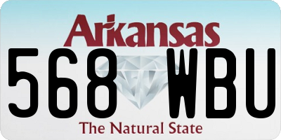 AR license plate 568WBU