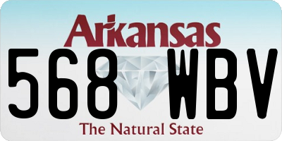 AR license plate 568WBV