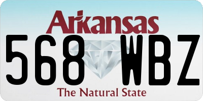 AR license plate 568WBZ