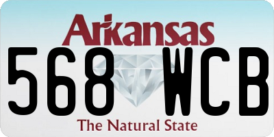 AR license plate 568WCB