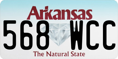 AR license plate 568WCC