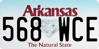 AR license plate 568WCE