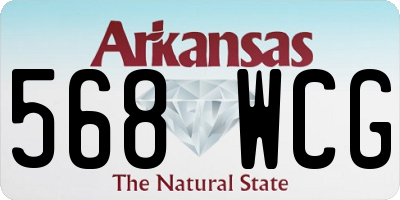 AR license plate 568WCG