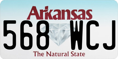 AR license plate 568WCJ