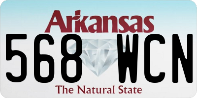 AR license plate 568WCN