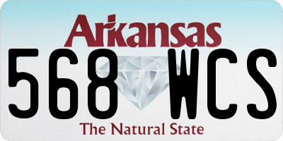 AR license plate 568WCS