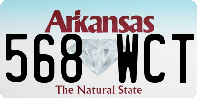 AR license plate 568WCT