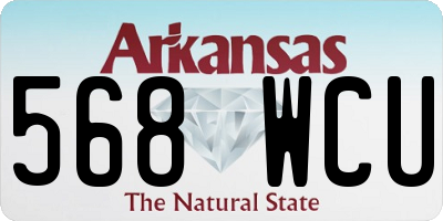 AR license plate 568WCU