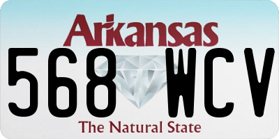 AR license plate 568WCV