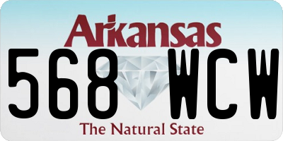 AR license plate 568WCW