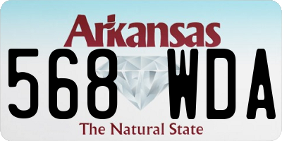 AR license plate 568WDA