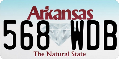 AR license plate 568WDB