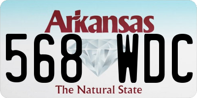 AR license plate 568WDC