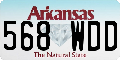 AR license plate 568WDD