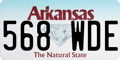 AR license plate 568WDE