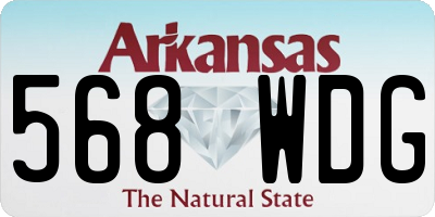 AR license plate 568WDG