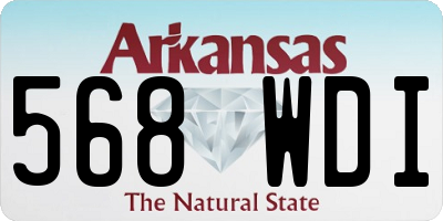 AR license plate 568WDI