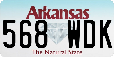 AR license plate 568WDK