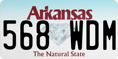 AR license plate 568WDM