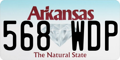 AR license plate 568WDP