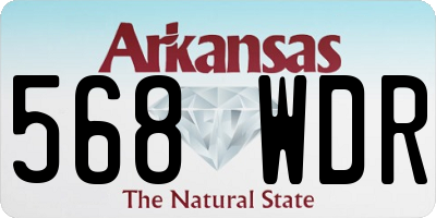 AR license plate 568WDR